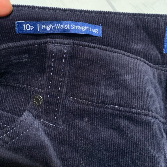 NWT Talbots high waist straight leg full length. Dark navy blue. Size 10P. - Picture 3 of 12